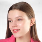 Серьга «Кафф» проволока, цвет золото - Фото 3