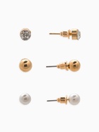 Набор 2 предмета: 3 колье, 3 пары пусет «Эстетика» сердце, цвет белый в золоте, 32 см - Фото 5