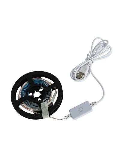Фитолента для растений Luazon Lighting, светодиодная, 6.2 Вт, 1 м, IP65, 5 В, 60 LED/м, диммер, USB, SMD5050, мультиспектральная