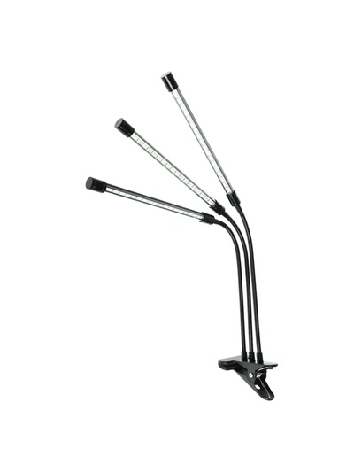 Фитосветильник для растений, светодиодный, 27 Вт, 250 мм, IP66, 5 В, USB, прищепка, таймер, биколорный