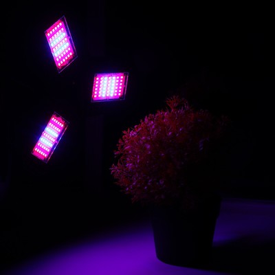 Фитолампа для растений, светодиодная, Е27, 26 Вт, 126 LED, 265 В, складная, биколорная