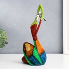 Сувенир полистоун "Девушка - поза, яркие узоры" 27х13 см - фото 21408120