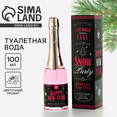 Туалетная вода женская новогодняя Snow party, 100 мл