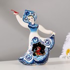 Сувенир-колокольчик "Кукла", гжель, 11,5 см, керамика - Фото 2