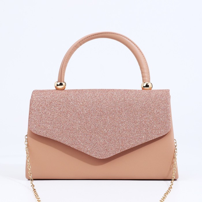 Сумка-клатч на магните, цвет розовый - Фото 1