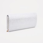 Сумка-клатч, отдел на клапане, цвет серый - Фото 2