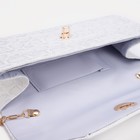 Сумка-клатч, отдел на клапане, цвет серый - Фото 3