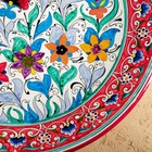 Ляган Риштанская Керамика "Цветы", 42 см, микс - Фото 3