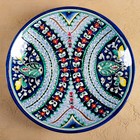 Ляган узбекский Риштанская Керамика «Цветы», d=33 см, синий - Фото 4