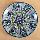 Ляган узбекский Риштанская Керамика «Цветы», d=33 см, синий - Фото 6