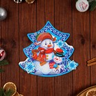Плакат фигурный МИКС  "С Новым Годом!" Снеговик, 25 х 27 см - Фото 3