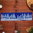 Наклейки на окна "Новогодние" зимняя ночь, 60 х 15 см, МИКС - фото 21408667