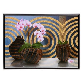 Картина "Орхидея в вазе" 50х70(53х73)см