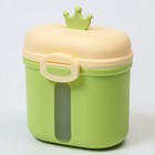 Контейнер для хранения детского питания «Корона», 360 гр., цвет зеленый - фото 6498616