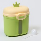 Контейнер для хранения детского питания «Корона», 360 гр., цвет зеленый - фото 6498614