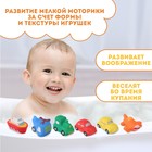Резиновая игрушка для ванны Крошка Я «Транспорт», 7 см, с пищалкой, МИКС - Фото 2