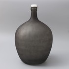 Бутыль стеклянный GJA. Марани, 25 л, с фарфоровой крышкой, с бугельным замком, цвет чёрный, 1 сорт - фото 9458874