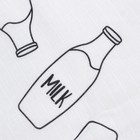 Набор Крошка Я «Milk», Пелёнка муслиновая 75×120 см, носки 8-10 см, аксессуар 7310256