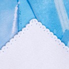 Плед детский «Принцессы» 1.5 сп, 140×210 см, голубое - Фото 3