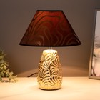 Лампа настольная E27, 40 Вт, золото, 25×25×33 см  (артикул 7486424)  большой выбор товаров оптом и в розницу по низким ценам с доставкой