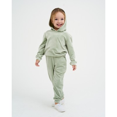 Костюм детский (толстовка, брюки) KAFTAN: Soft plushy, размер 30 (98-104 см), зелёный