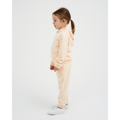 Костюм детский (толстовка, брюки) KAFTAN: Soft plushy, размер 30 (98-104), цвет молочный