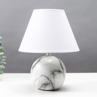 Настольная лампа 16818/1 E14 40Вт бело-серый h.27см RISALUX - фото 306321419