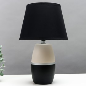 Настольная лампа 16819/1BK E14 40Вт бело-черный h.38см RISALUX