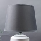 Настольная лампа 16820/1GR E14 40 Вт бело-серый h.30 см RISALUX - фото 23307221