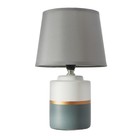 Настольная лампа 16820/1GR E14 40 Вт бело-серый h.30 см RISALUX - фото 23307224
