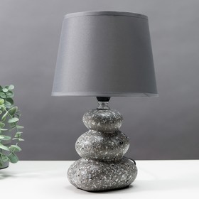 Настольная лампа 16821/1GR E14 40Вт серый h.30см