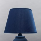Настольная лампа 16772/1BL E14 40Вт синий 13,5х13,5х39 см RISALUX - Фото 4