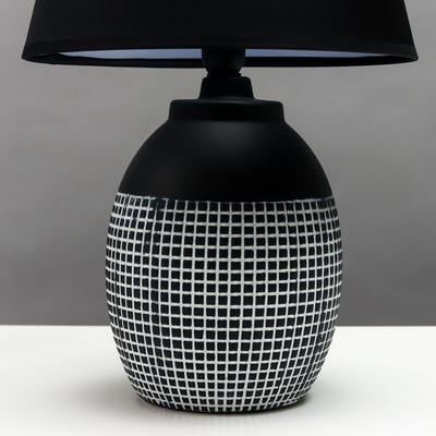 Лампа настольная RISALUX 16772/1BK, E14, 40 Вт, чёрная, 13.5×13.5×39 см