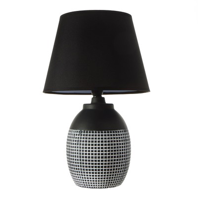 Лампа настольная RISALUX 16772/1BK, E14, 40 Вт, чёрная, 13.5×13.5×39 см