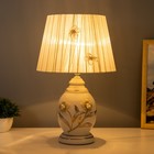 Настольная лампа 16778/1 E14 40 Вт бело-золотой 24×24×38 см RISALUX - Фото 2