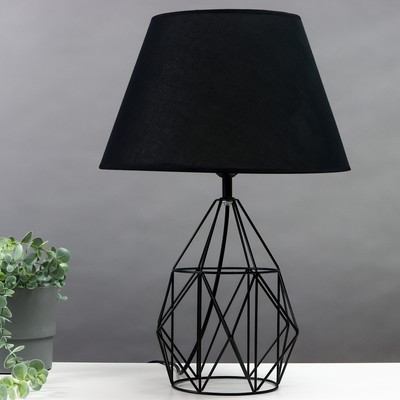 Настольная лампа 16782/1 E27 40 Вт черный 22×22×48 см RISALUX