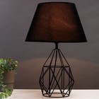 Настольная лампа 16782/1 E27 40 Вт черный 22×22×48 см RISALUX - Фото 2