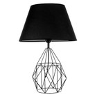 Настольная лампа 16782/1 E27 40 Вт черный 22×22×48 см RISALUX - Фото 7