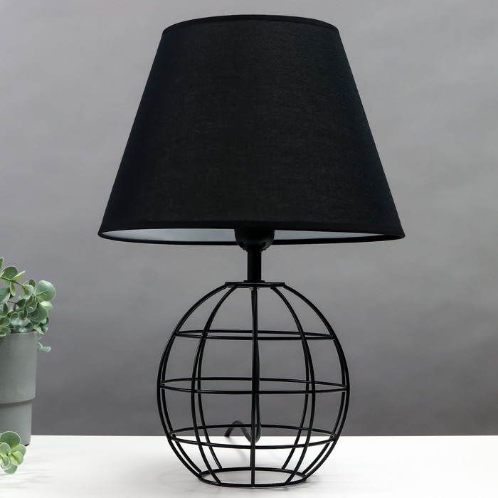 Настольная лампа 16784/1 E27 40Вт черный 18х18х40,5 см RISALUX - Фото 1