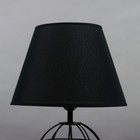 Лампа настольная RISALUX 16784/1, E27, 40 Вт, чёрная, 18×18×40.5 см - Фото 5