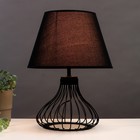 Настольная лампа 16785/1 E27 40Вт черный 22,5х22,5х38,5 см RISALUX - Фото 2