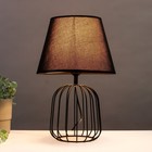 Настольная лампа 16787/1 E27 40 Вт черный 16×16×38.5 см RISALUX - Фото 2