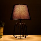 Настольная лампа 16787/1 E27 40 Вт черный 16×16×38.5 см RISALUX - Фото 3