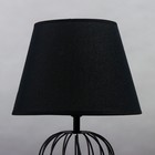 Настольная лампа 16787/1 E27 40 Вт черный 16×16×38.5 см RISALUX - Фото 4