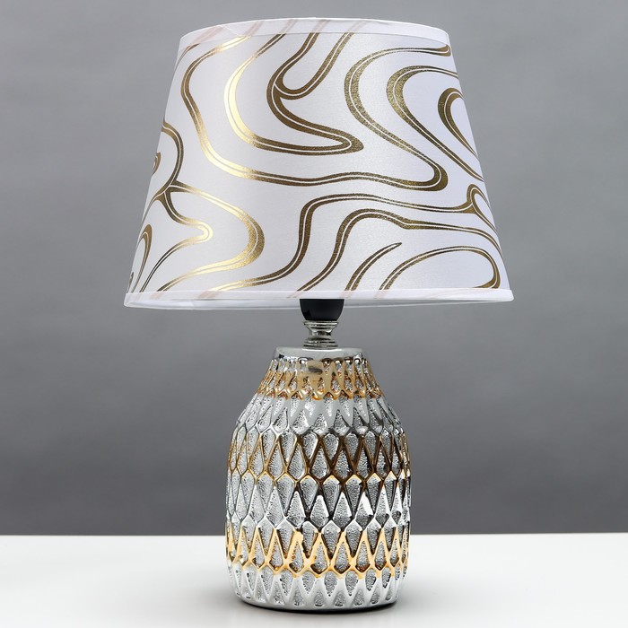 

Настольная лампа 16788/1 E14 40Вт серебристо-золотой 20x20x30 см RISALUX