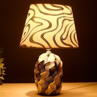 Настольная лампа 16790/1 E14 40 Вт черно-золотой 22×22×31 см RISALUX - фото 3767320