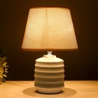 Настольная лампа 16792/1GR E14 40Вт бело-серый 22x22x31 см RISALUX - Фото 3