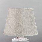 Настольная лампа 16792/1GR E14 40Вт бело-серый 22x22x31 см RISALUX - Фото 4