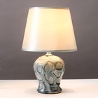 Настольная лампа 16796/1GR E14 40Вт голубой 17x17x26 см RISALUX - фото 21409282