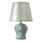 Настольная лампа 16796/1GR E14 40Вт голубой 17x17x26 см RISALUX - фото 21409287